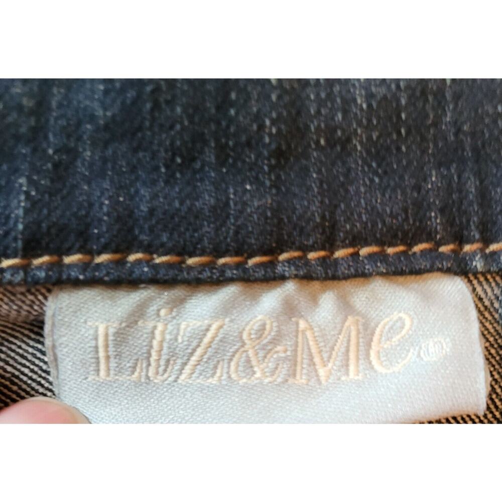 LIZ & ME Denim Long Sleeve Jean Jacket Womens Plus Size 0X - Picture 8 of 14